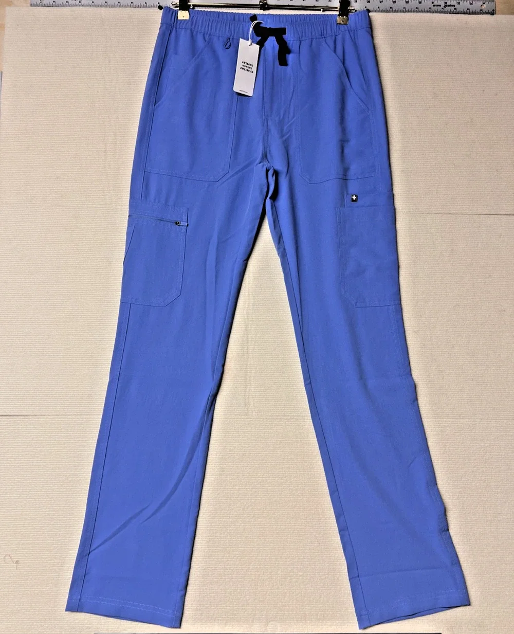NWT FIGS Mens Cairo Cargo Medical Scrub Pants Blue Size S/T Technical Collection